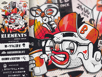More Elements 2016 billboard bkopf bkopfone character festival graffiti