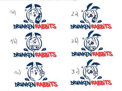 Drunken Rabbit Sketch1 bkopf character doodle drunken keyvisual logo rabbit sketch