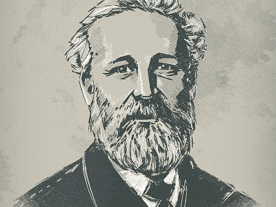 Jules Verne bkopf bkopfone character digital art julesverne portrait