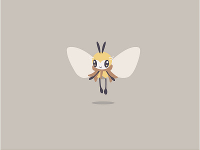 Little Ribombee bee illustration illustrator pokemon