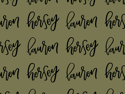 Name Pattern calligraphy cursive handlettering illustrator lettering name pattern