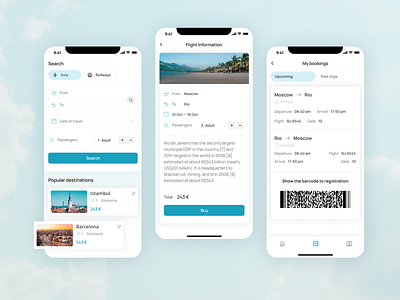Travel app visual concept app mobile ui ux