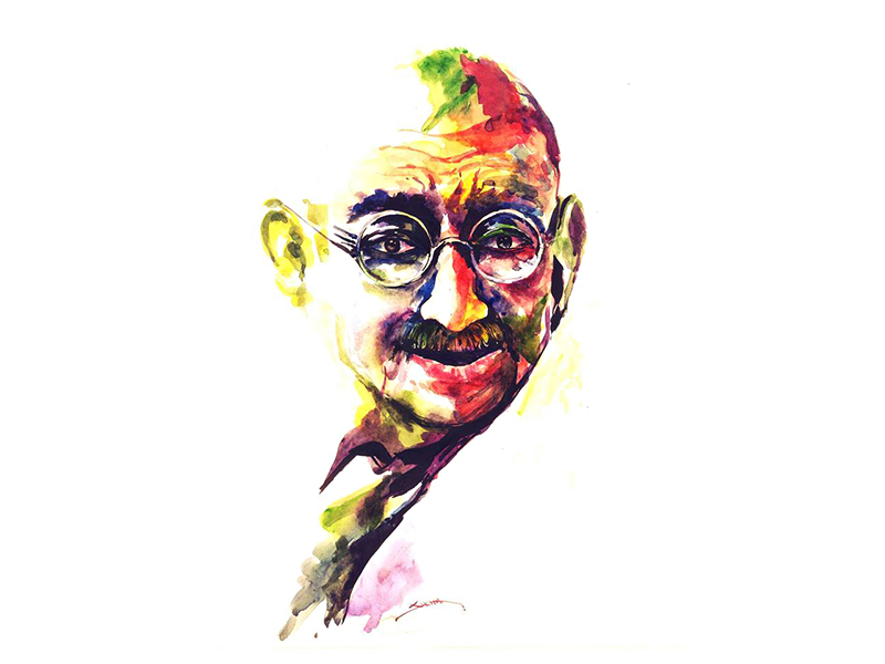 Happy Gandhi Jayanti I have just made a drawing of Gandhiji. I hope you all  like this. 😊 - The Art Club - Quora