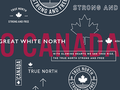Canada Type badge canada great white north logo maple leaf mark true north typography