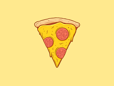 Pizza cheese food pizza slice v vector