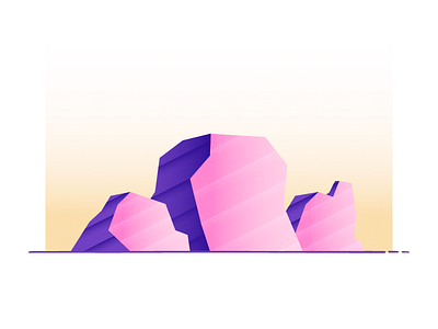 Rocks gradients noise pink purple rock rocks shades stone