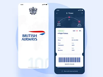 Redesign British Airways app app booking booking app booking system booking.com british british airways clean design eticket interface minimal mobile product travel travel app travelling ui ux