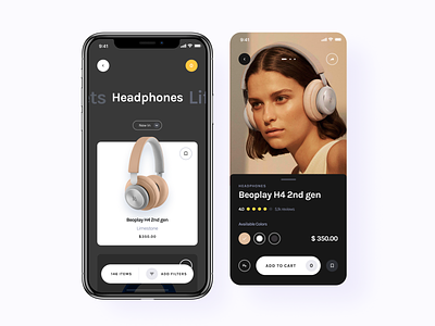 B&O — Beoplay H4 2nd gen 🎧 app audio beoplay brand design headphones interface music muzli sound sounds ui ux web