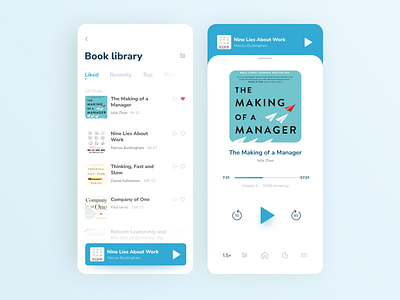 Audio book mobile app