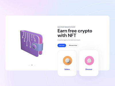NFT wallet animation animation animations clean crypto design discover free giff illustration interface muzli product seller ui ux wallet web