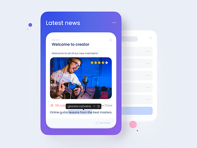 News card app card component designsystem interface news product rating tooltip