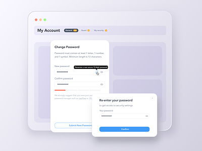 Change password account app change password form menu nft password platform security level tab web app