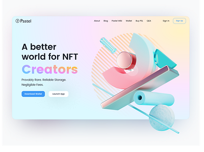 NFT Home page abstract clean click design finance form forms hover illustration interface logo modal onboarding product rounded timeline travel ui ux web