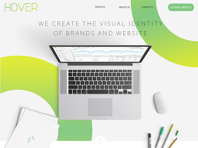 Home page for Hover agency
