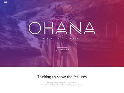 Ohana SMM Agency agency creative design landing page logo muzli ohana smm template ui ux web web design