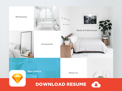 FREE Home Page in Sketch format clean download free freebie home page minimal mockup muzli responsive sketch template web