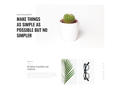 About page 🔥 art clean design glass guidelines minimal muzli plants product ui web white zen