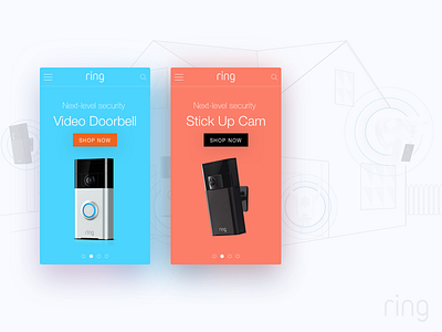 Ring cam door home mobile muzli product ring security smart ui user ux video