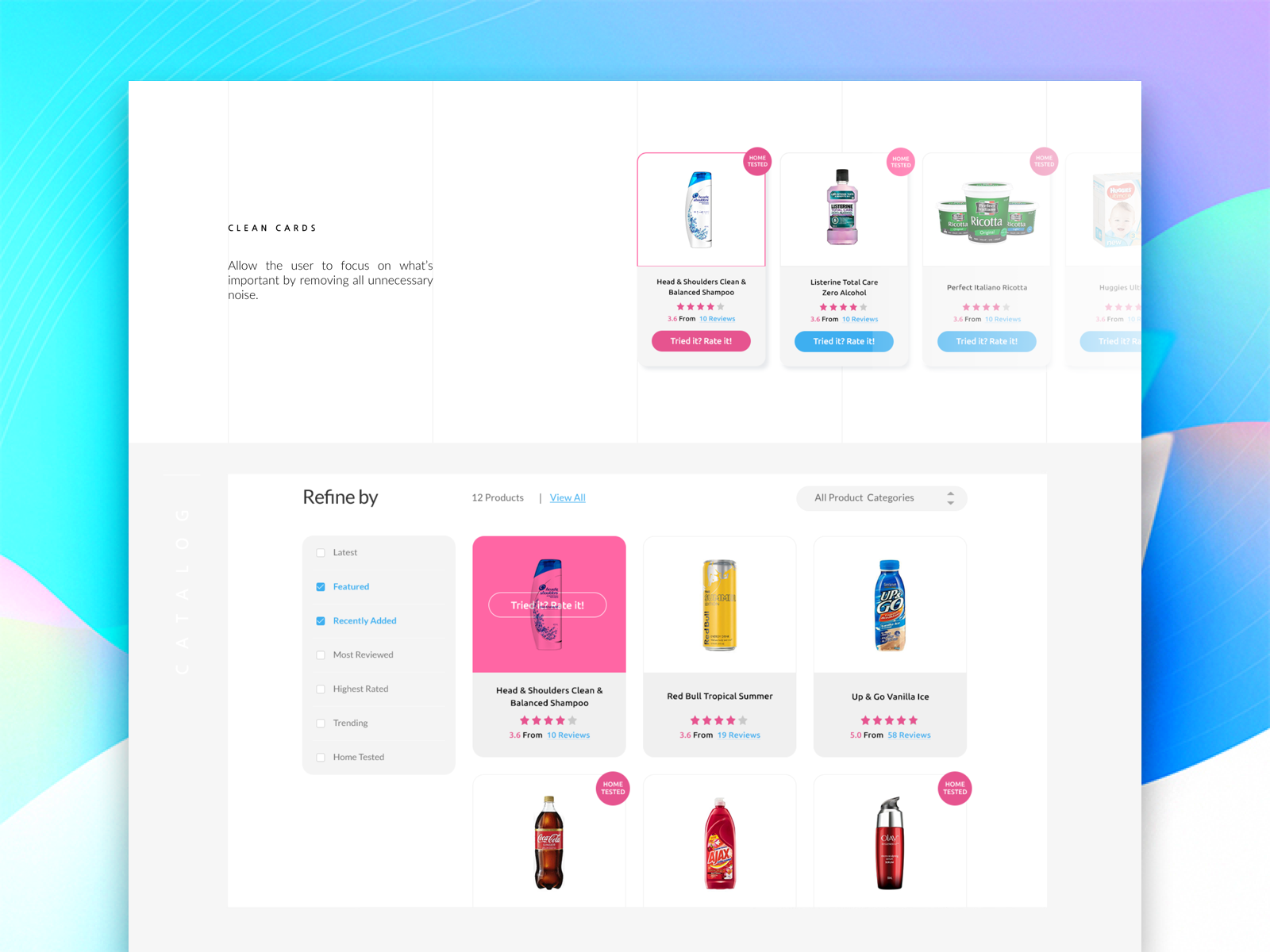 Clean Cards by Sergushkin.com on Dribbble