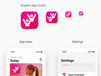 Expert App active activewear ads app app concept appstore expert icon icon app ios ios 12 promo run sport sport app sport branding sport club ui ux web