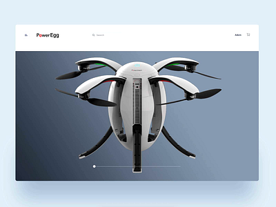 🚀 Product page for Power Egg dron animation animation after effects animation design animations clean design muzli product product branding product design product page ui ux