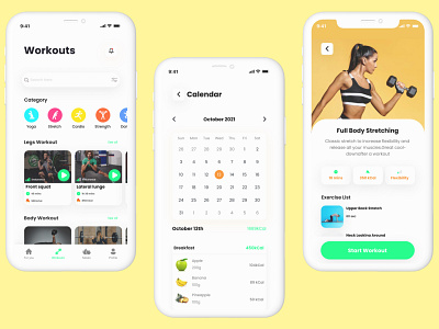 PowerZero-Fitness App ui