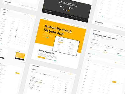 Oversecured: internal pages dashboard design figma ui webdesign webmil web production