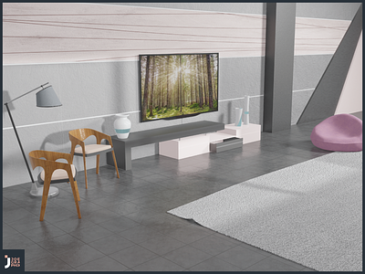 TV UNIT 3d 3dblender 3dmodeling blender livingroom tv unit