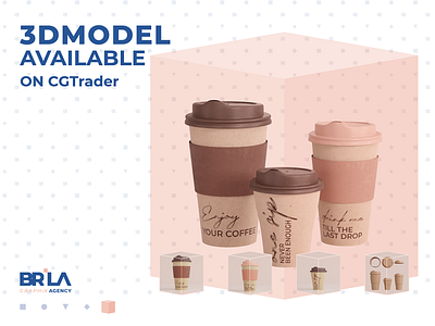 Coffee Carton Cup 3D Models