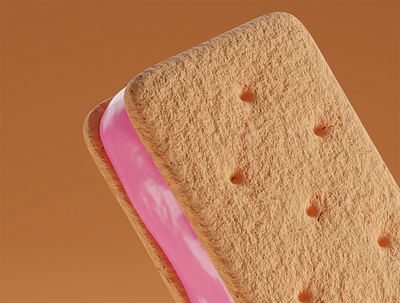 Bubble Ice Cream Sandwich 3d 3dmodeling blender