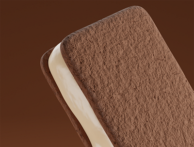 Vanilla Ice Cream Sandwich 3d 3dmodeling blender