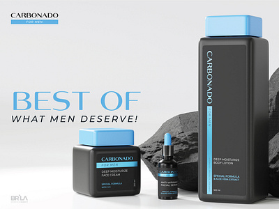 CARBONADO FOR MEN
3D Packaging & Label Design.