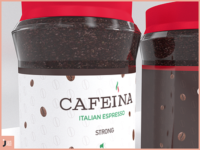 CAFEINA, ITALIAN ESPRESSO 3dblender 3dmodeling coffee creative designart espresso italian logo