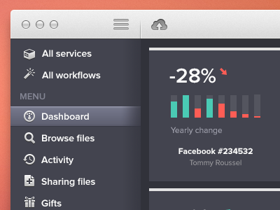 New icons for the sidebar ! dashboard flat design icons mac app one color osx