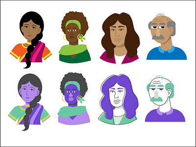 Diversity makes us stronger characterdesign diversity stylized vector illustration