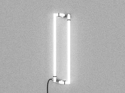 I – Neon 3d c4d light neon render wall