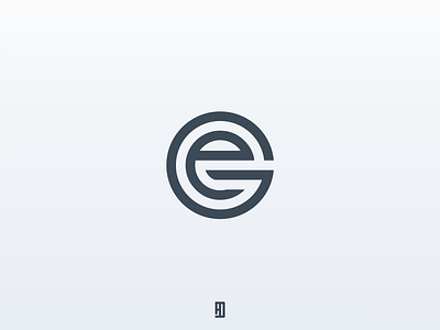 monogram eG app awesome branding design icon illustration letter logo ui vector