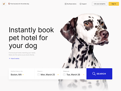 Instantly book pet hotel book dog hotel website