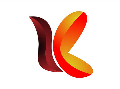 modern letter k logo 3d app branding design gradiend graphic design icon illustration k letter logo motion graphics typography ui ux vector
