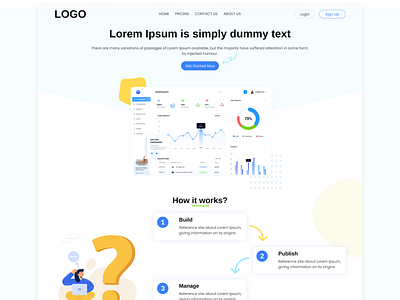 Saas Landing Page design landing page saaslandingpage ui ui design uiinspiration uitrends userexperience userinterface ux web web design websitedesign