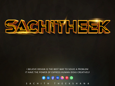 #sachitheek branding design graphic design sachitheek typography