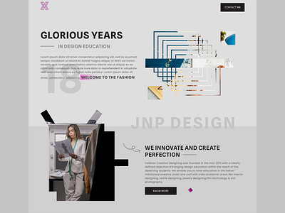 Fashion design fashion fashion designer course figma web design website