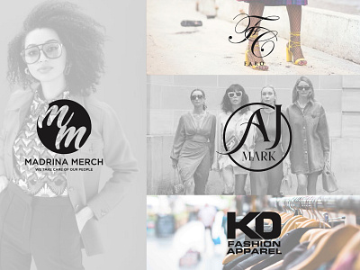 Fashion Logos app branding design graphic design logo typography vector