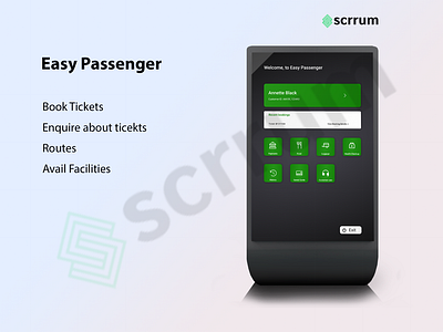 Self servicing ticket booking kiosk