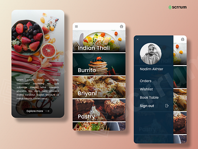 Restaurant food ordering app with table booking