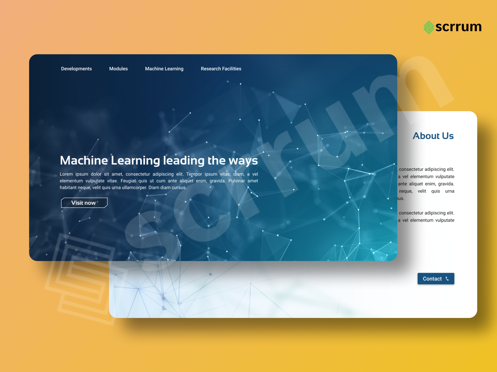 Machine Learning and Development Website by Scrrum Labs on Dribbble