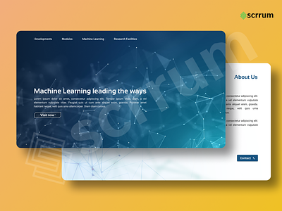 Machine Learning and Development Website app branding design graphic design illustration logo minimal ui ux vector