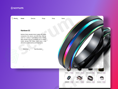 Smart Ring E-commerce website 3d animation app branding design graphic design illustration logo minimal motion graphics ui ux vector