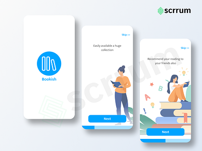 Bookish Onboarding concept