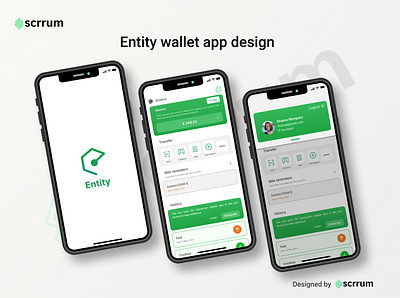 Entity wallet concept design 3d animation app branding design graphic design illustration logo minimal motion graphics ui ux vector